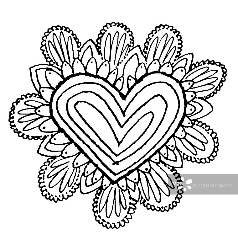 心形纸垫图片素材