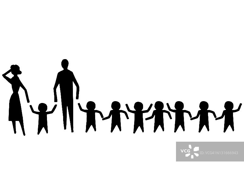 庞大的家庭图片素材