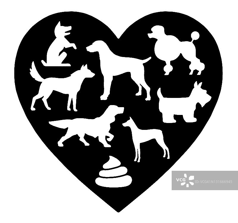 心中的小狗图片素材