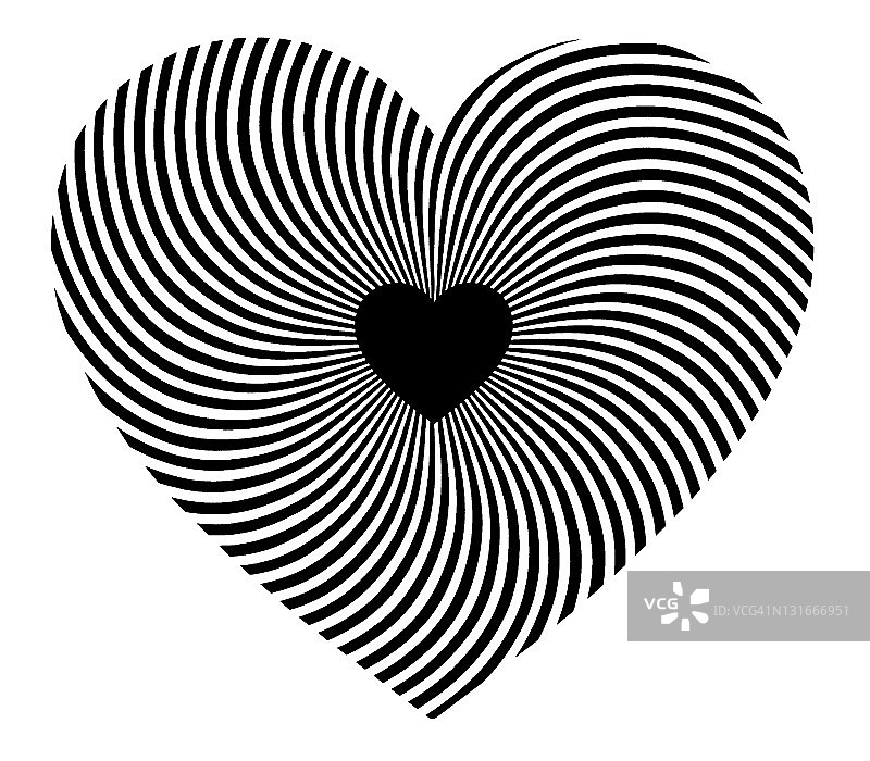 视错觉艺术心形图片素材
