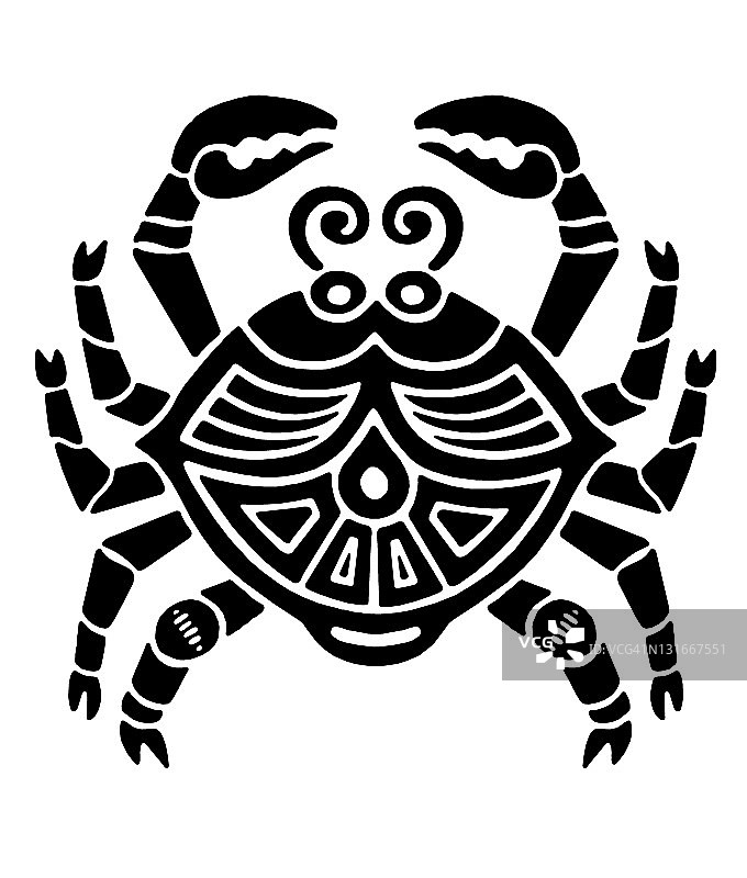 巨蟹座星座符号图片素材