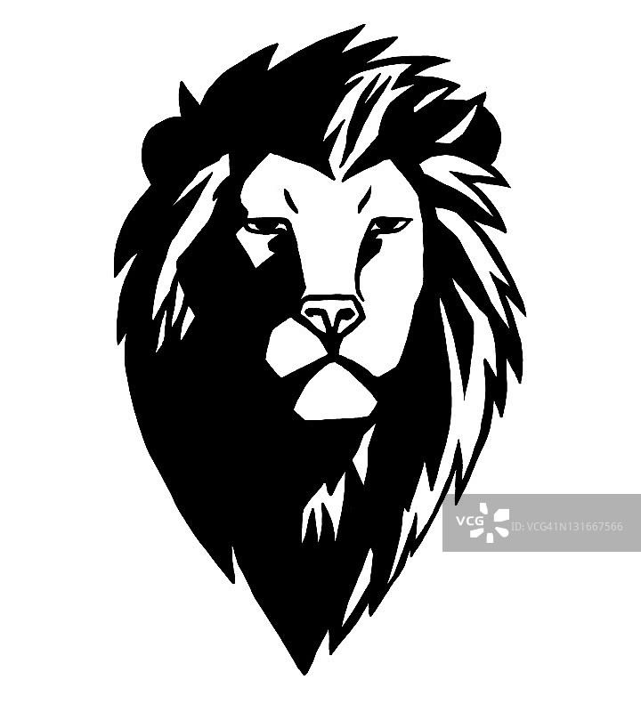 雄狮头部图片素材