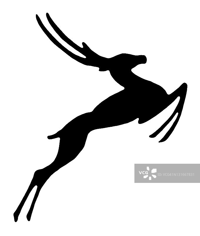 跳跃的羚羊图片素材