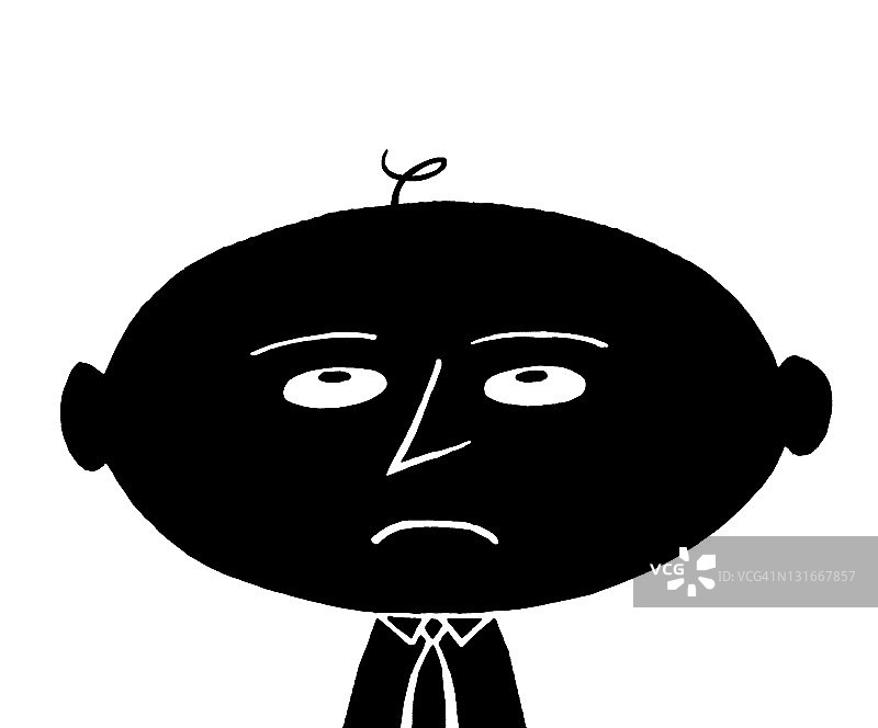 不开心的男人图片素材