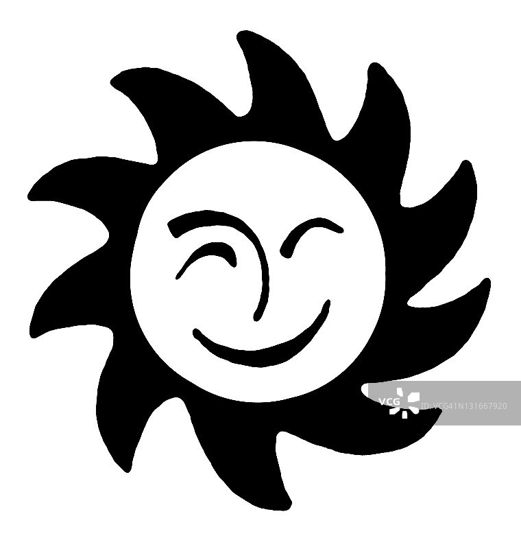 微笑的太阳图片素材