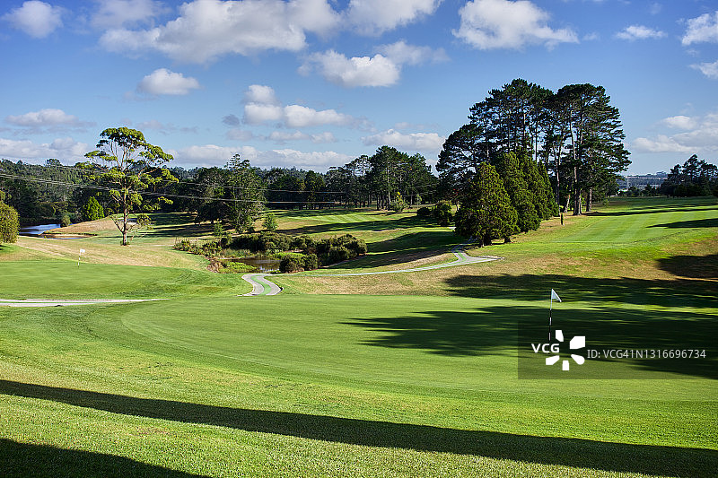 奥克兰附近的高尔夫球场图片素材