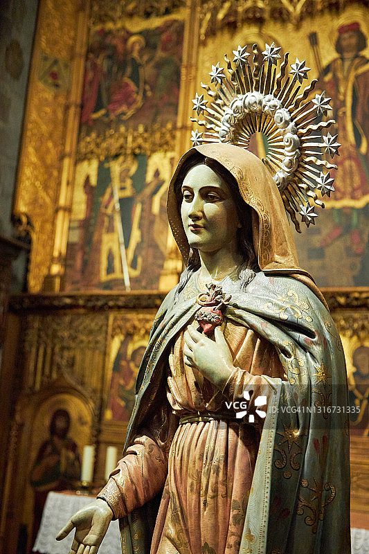 圣母雕塑图片素材