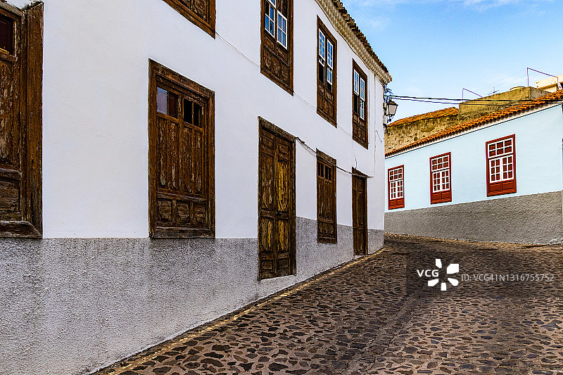 西班牙拉戈梅拉的阿古洛村图片素材