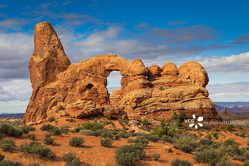 拱门国家公园内的炮塔拱门图片素材