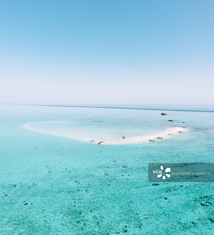 冲绳石垣泻湖热带水域珊瑚礁鸟瞰图片素材