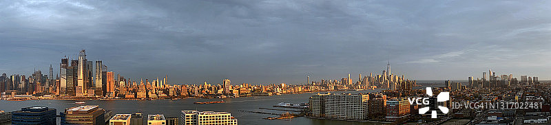 曼哈顿全景图片素材