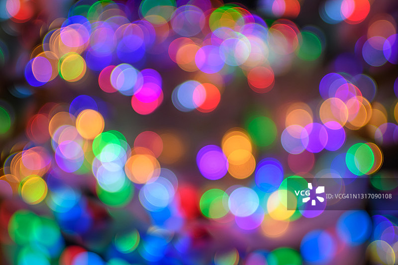 圣诞灯饰特写图片素材