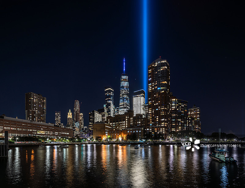 9/11纪念：2020年纪念之光图片素材