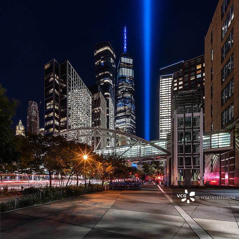 9/11纪念：2020年纪念之光图片素材