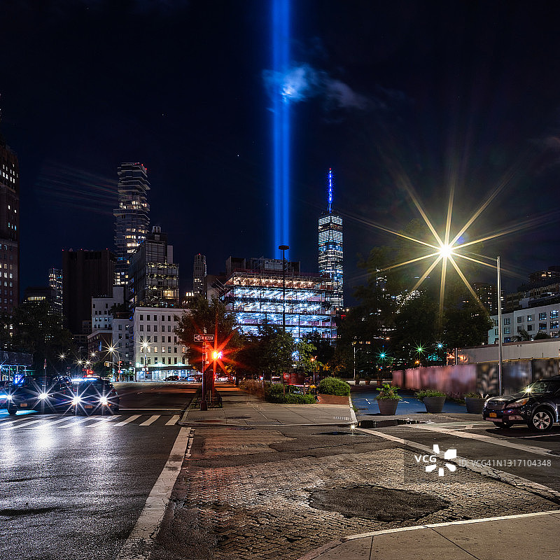 9/11纪念：2020年纪念之光图片素材