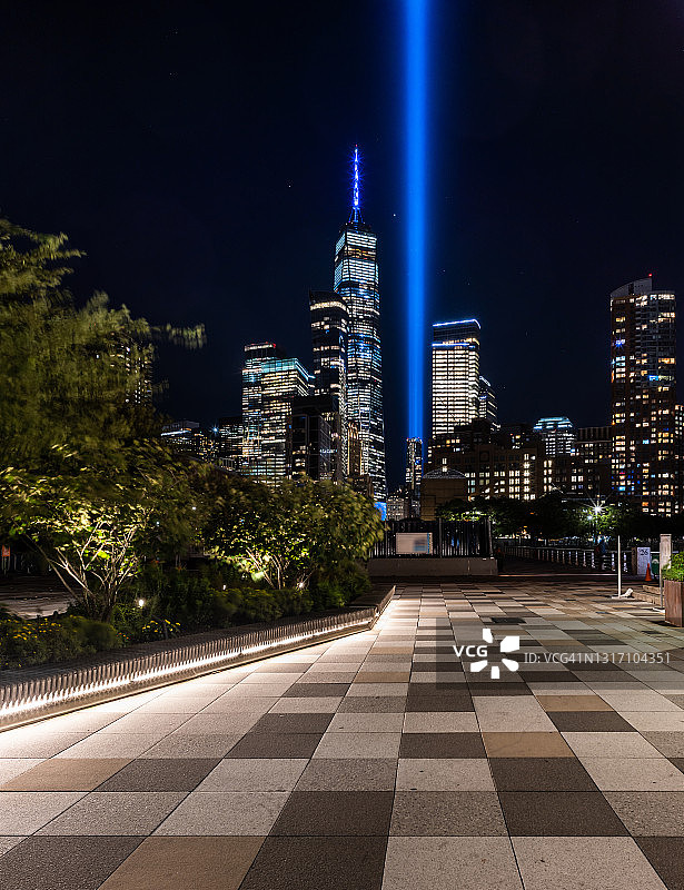 9/11纪念：2020年纪念之光图片素材