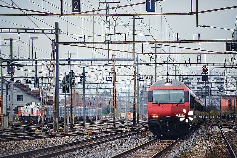 瑞士火车站图片素材