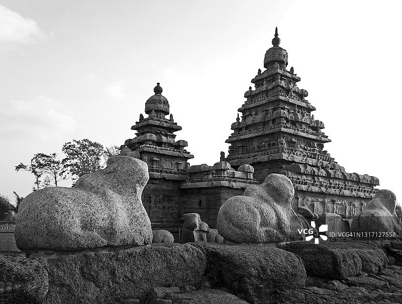 玛哈巴利普兰海岸寺庙图片素材
