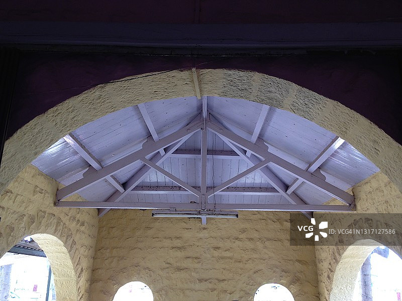 木屋顶桁架图片素材