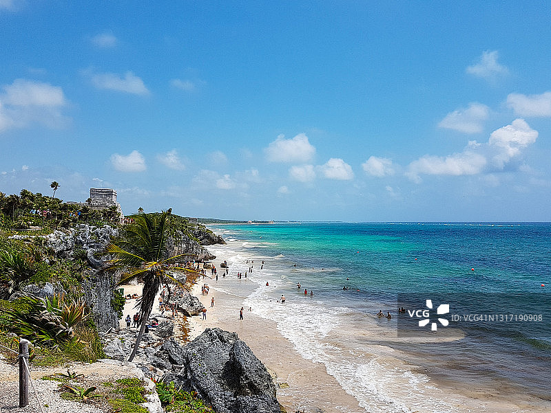 海边的废墟图片素材