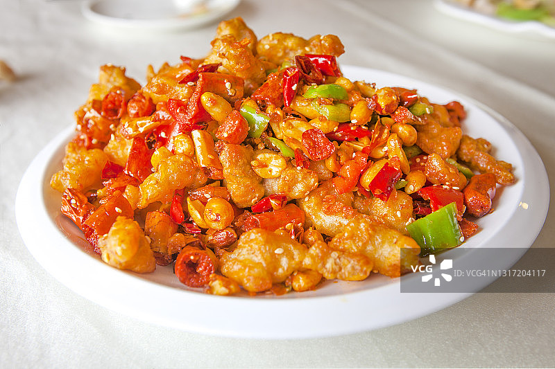 川味辣子鸡图片素材