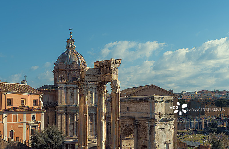 意大利罗马古罗马广场景色图片素材