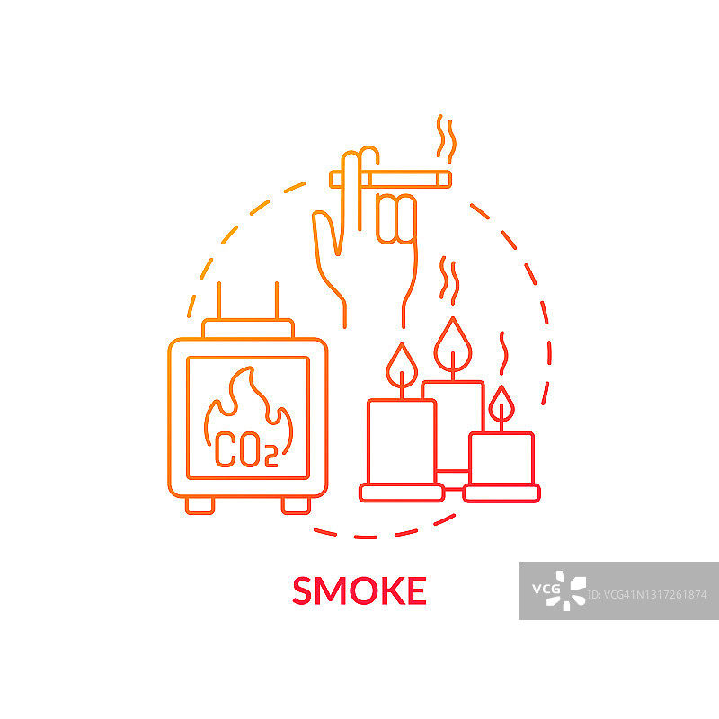 烟雾概念图标图片素材