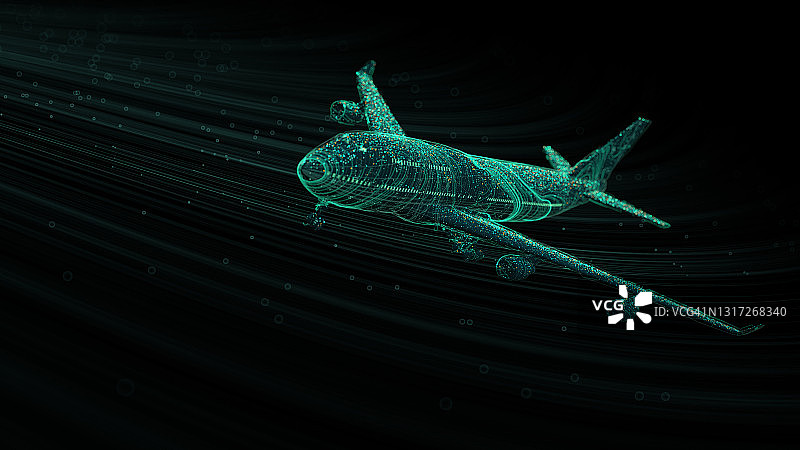 数字飞机图片素材