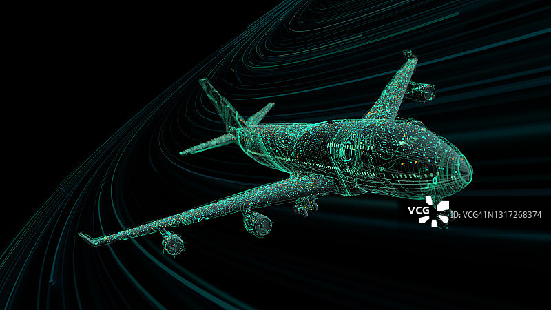 数字飞机图片素材