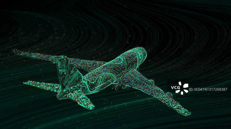 数字飞机图片素材