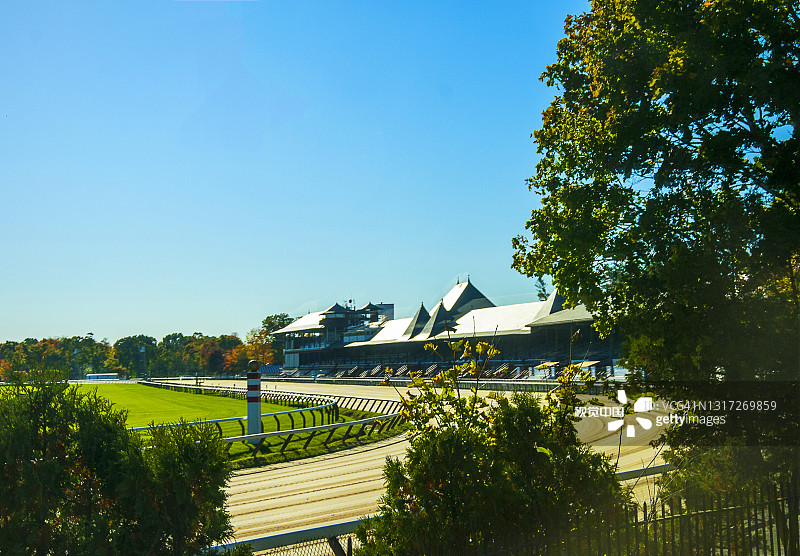 美国纽约州萨拉托加县萨拉托加赛马场图片素材