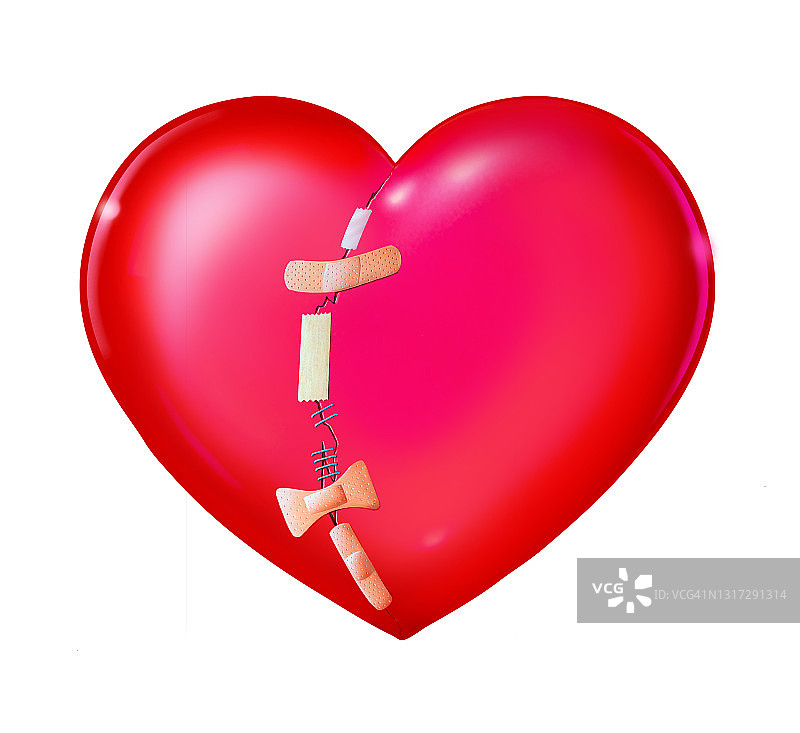 心碎与弥合图片素材