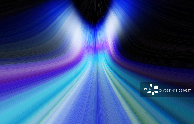 具有无限光曲线的抽象蓝色背景图片素材