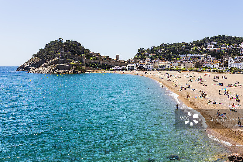 西班牙加泰罗尼亚赫罗纳托萨德马尔图片素材