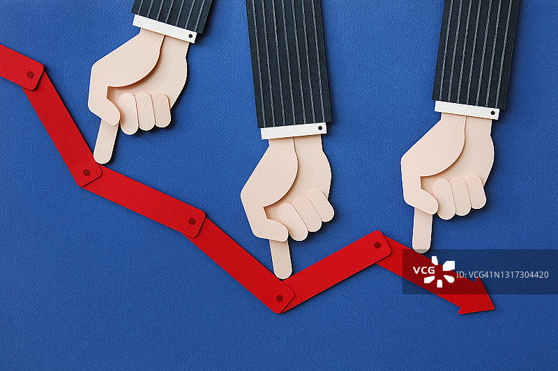 概念金融或金融危机图片素材