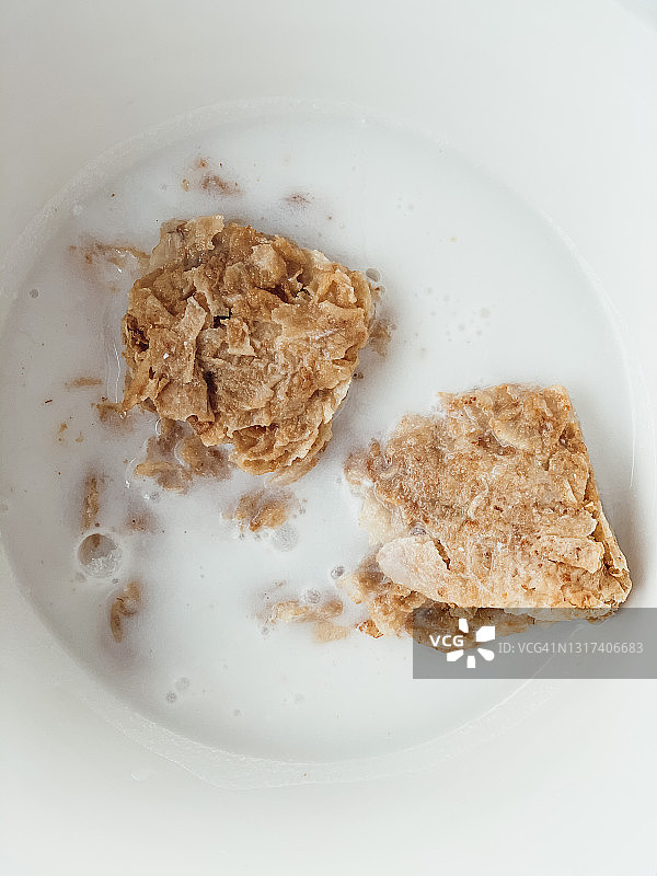 椰奶泡有机全麦维他麦图片素材