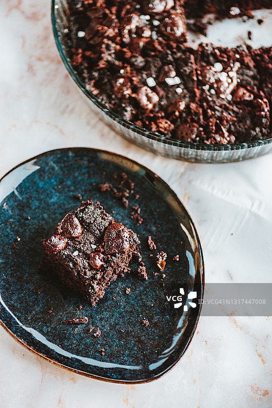 纯素巧克力软糖布朗尼图片素材