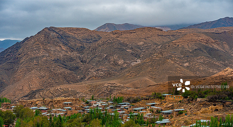 伊朗伊斯法罕省阿比扬奈红土村图片素材