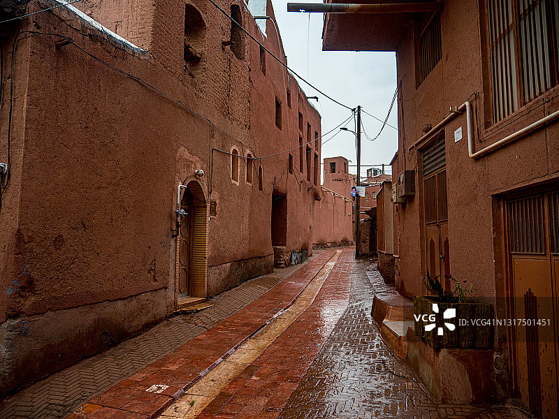 伊朗伊斯法罕省阿比扬历史村落图片素材