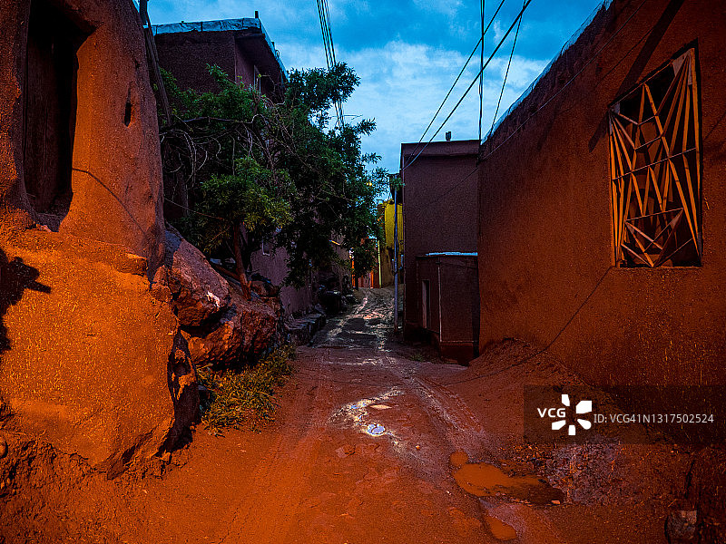 伊朗伊斯法罕省阿比扬历史村落图片素材