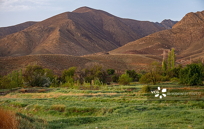 伊朗伊斯法罕省，泥泞的阿比扬内山谷图片素材