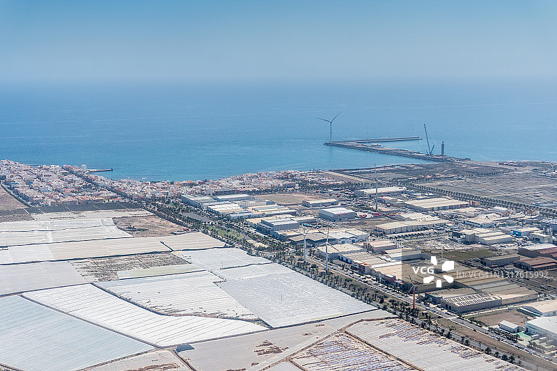 拉斯帕尔马斯港航拍图片素材