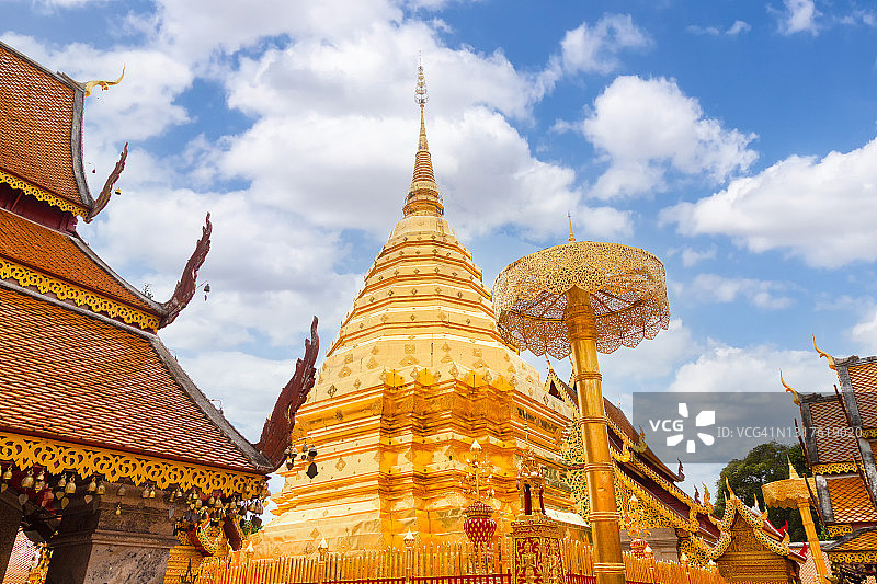 清迈旅游景点素贴寺图片素材