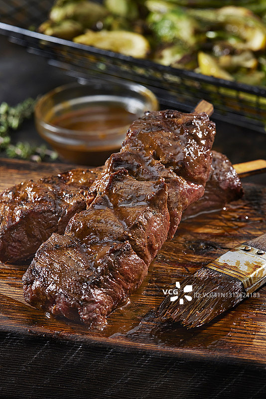 烤牛肉串图片素材