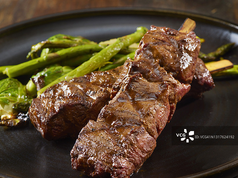 烤牛肉串图片素材