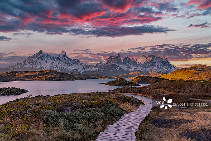 百内国家公园，智利图片素材