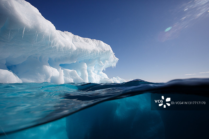 在南极的冰山图片素材
