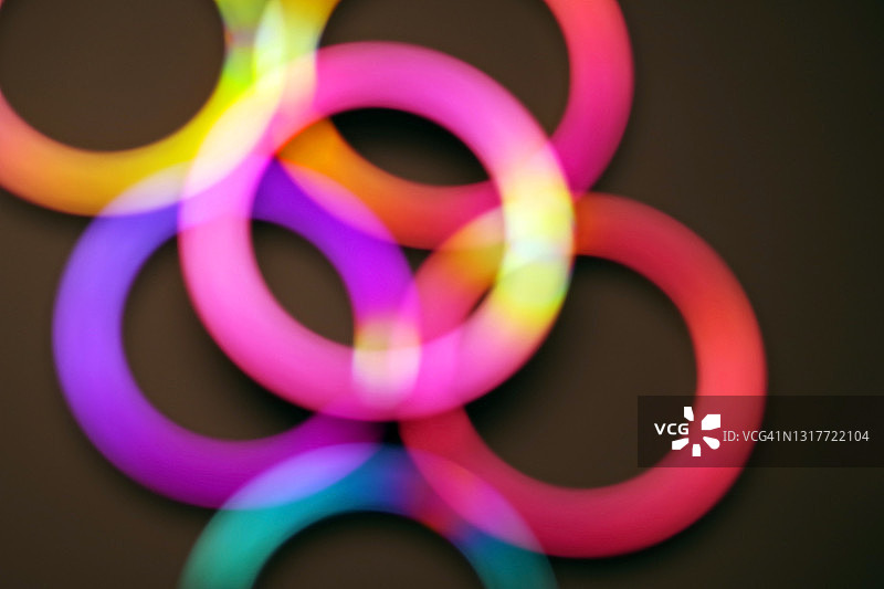 彩色圆环图片素材