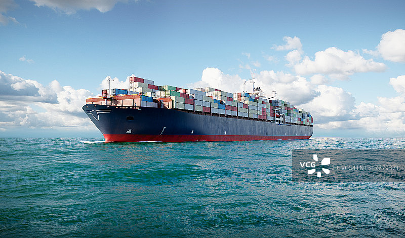 3D货轮集装箱图片素材