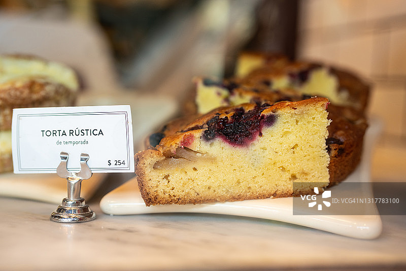 面包店里的乡村蛋糕图片素材